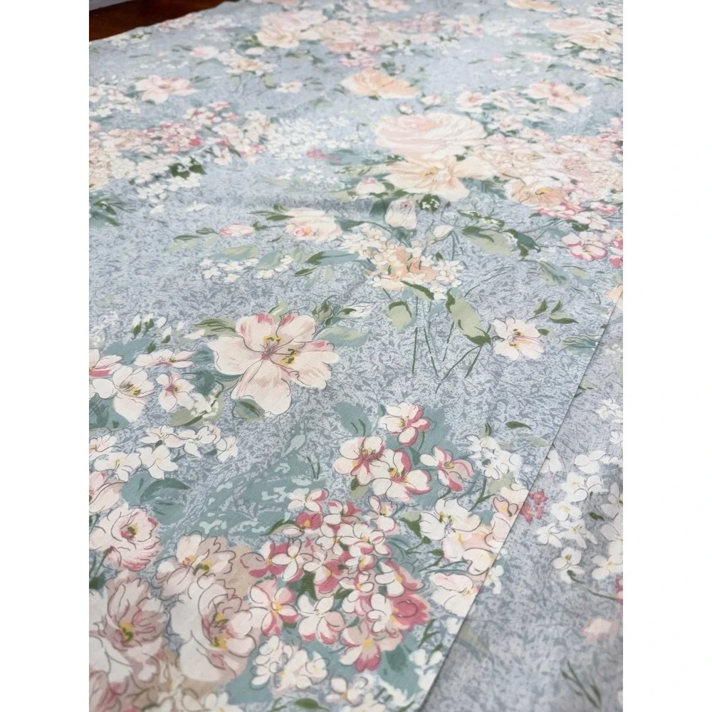 Vintage Croscill Tie Back‎ Drape Curtain 74 X 73 Floral Girly Classic Pink READ